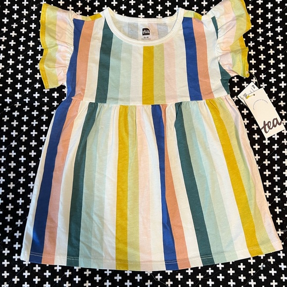 Tea Collection Chalk Stripe Dress. - Picture 2 of 4